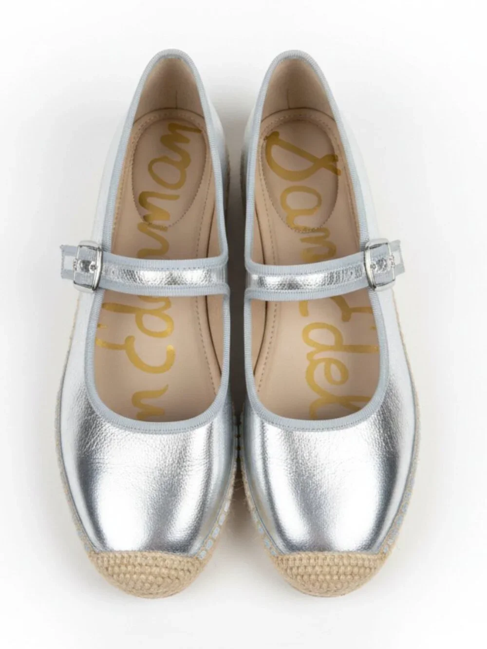 Sam Edelman silver espadrille, size 9.5, NEW IN BOX!